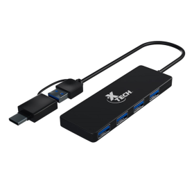 Hub USB Xtech XTC390 de 4 Puertos Hub USB Xtech XTC390 de 4 Puertos