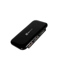KlipX Hub Slim 4 Ports 2.0 USB Black