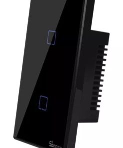Llave Sonoff 2 Teclas Negras pronet