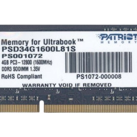 Memoria RAM de Notebook DDR3 de 4 GB 1600MHz Memoria RAM de Notebook DDR3 de 4 GB 1600MHz