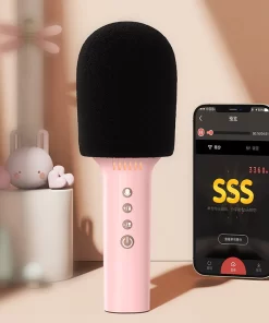 Micrófono BT Joyroom MC5 Rosa Microfono BT Joyroom MC5 Rosa pronet uy Microfono BT Joyroom MC5 Rosa pronet uy