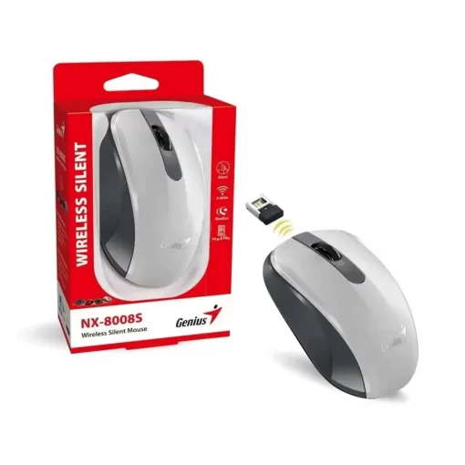 Mouse Genius NX 8008S Blanco y Gris pronet uy