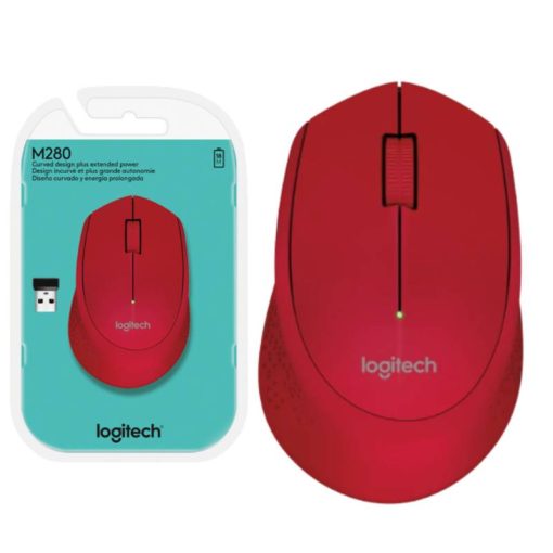 Mouse Inalámbrico Logitech M280 Rojo