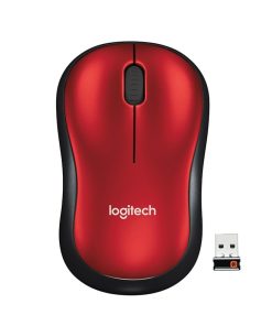 Mouse Logitech M185 inalambrico color Rojo