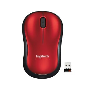 Mouse Logitech M185 inalámbrico color Rojo
