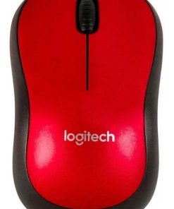 Mouse Logitech M185 inalambrico color Rojo pronet uy