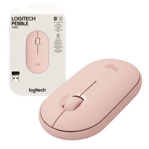 Mouse Logitech Pebble M350 Rosa