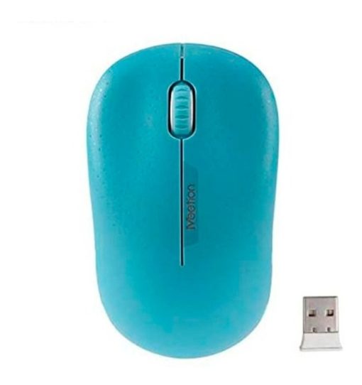 Mouse Optico Inalambrico Meetion R545 Celeste