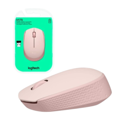 Mouse Inalambrico Logitech M170 Rosado removebg preview 1