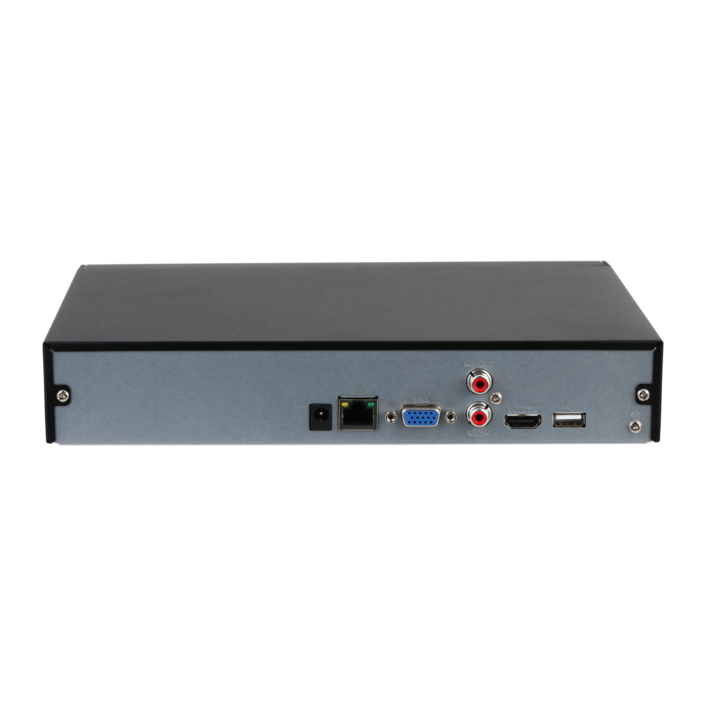 NVR Dahua DHI-NVR2108HS-I2 de 8 Canales WizSense NVR2108HS I2 trasera NVR Dahua NVR2108HS-I2 panel trasero con salidas HDMI 4K y VGA