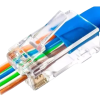 Pack de 100 fichas RJ45 cat 6 pasantes