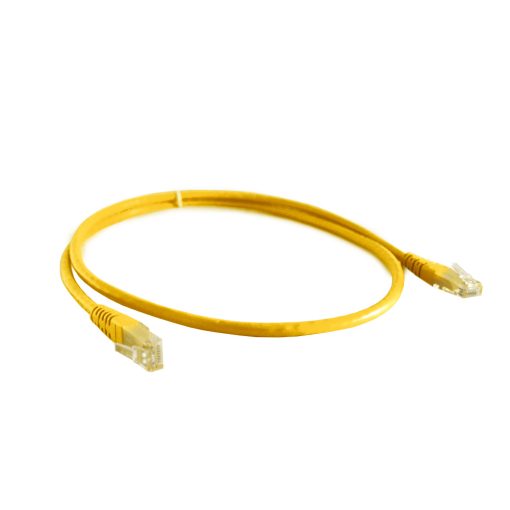 Patch cord cat6 1 metro amarillo PRONET UY