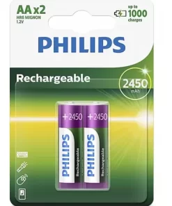 Pilas Recargables Phillips AA X2 Pilas Recargables Phillips AA X2 Pilas Recargables Phillips AA X2