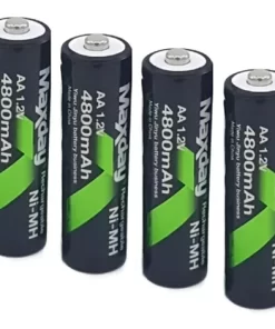 Pilas Recargables AA 1,2V x4 de 4800mAh Maxday Pilas recargables maxday uy Pilas recargables maxday uy