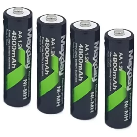 Pilas Recargables AA 1,2V x4 de 4800mAh Maxday Pilas Recargables AA 1,2V x4 de 4800mAh Maxday