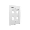 Placa de pared 4 posiciones o wallplate