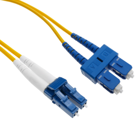 Rollo de Fibra SM SC/UPC a LC/UPC Duplex de 100 Metros