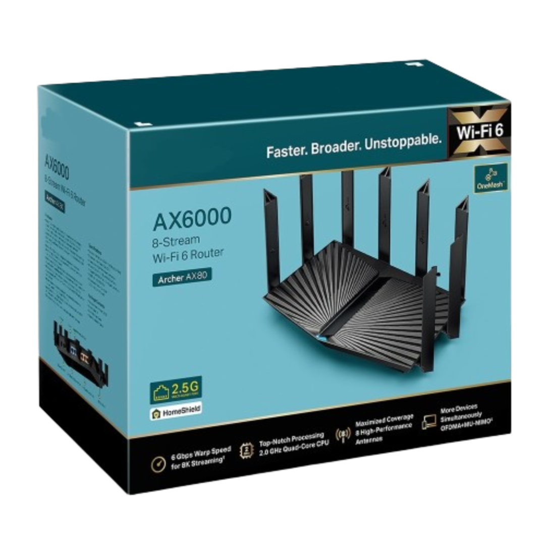 Router Tp-Link AX6000 Archer AX80 | ProNet Tecnología