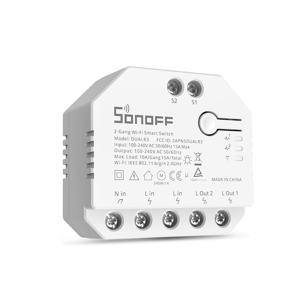 Switch Sonoff Mini Dual R3 SONOFF DUALR3 Dual Relay Two Way Power Metering Smart Switch Switch Sonoff Mini Dual R3 - Imagen 2