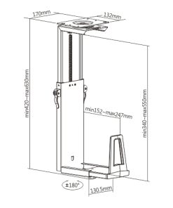 Soporte para PC Brateck CPB-21R SOP88 SOP88
