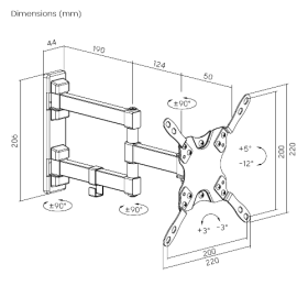 Soporte de pared para TV de 13 a 42 LDA21-223 Soporte de pared para TV de 13 a 42 LDA21-223