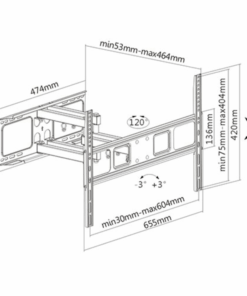 Soporte para TV Brateck LPA52 466 removebg preview pronet