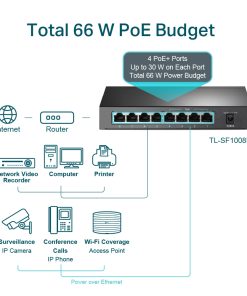 Switch 8 puertos con POE en 4 puertos Switch 8 puertos con POE en 4 puertos ProNet POE Switch 8 puertos con POE en 4 puertos ProNet POE