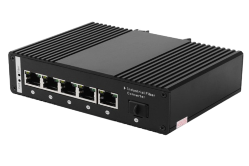 Switch Industrial Giga 4 PoE y 1 SFP con Fuente pronet removebg preview 1