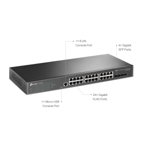 Switch Tp-Link SG3428 de 24 Puertos y 4 SFP