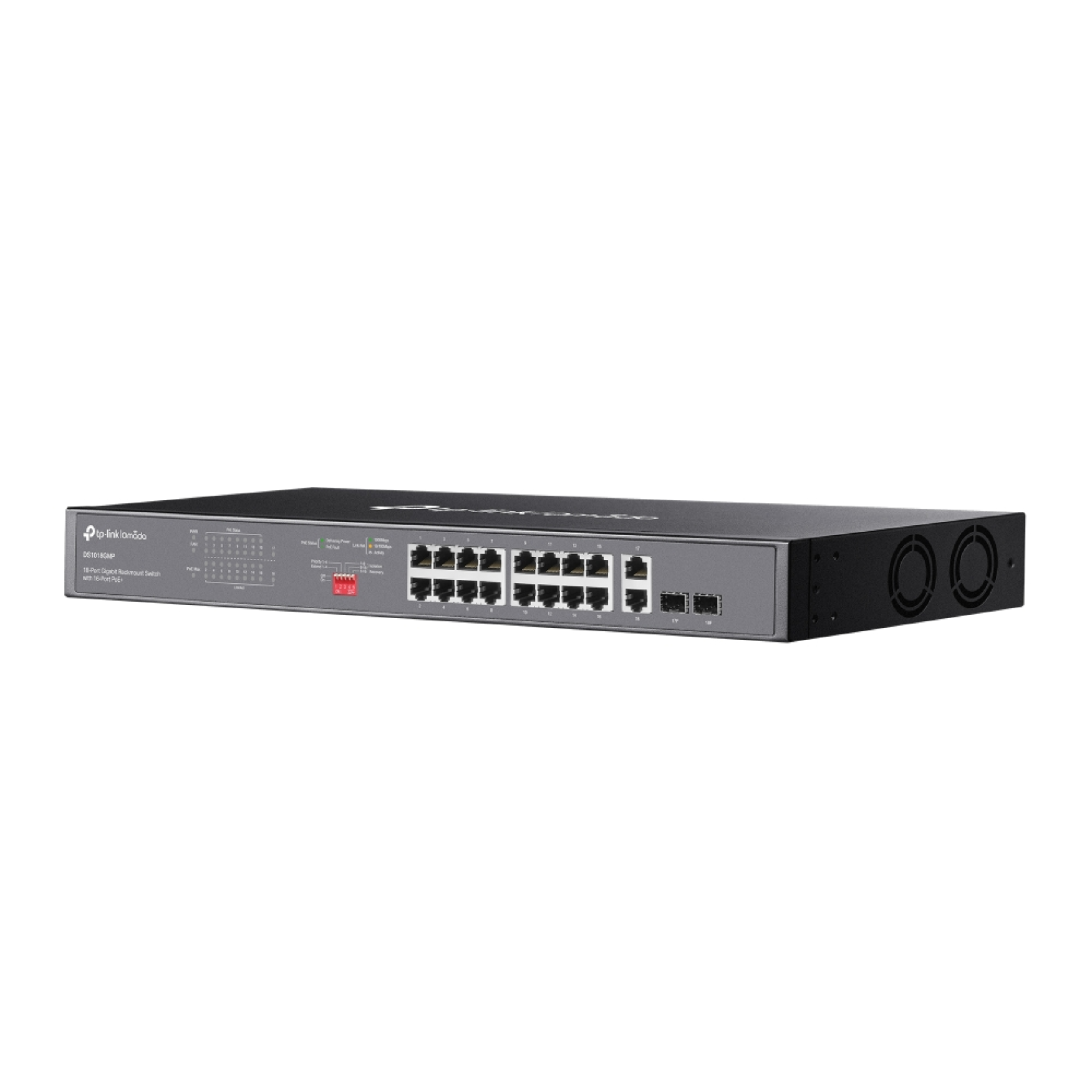 Switch Tp-link DS1016GMP 16G PoE Switch Tp link DS1016GMP 16G PoE removebg preview pronet Switch Tp-link DS1016GMP 16G PoE - Imagen 2