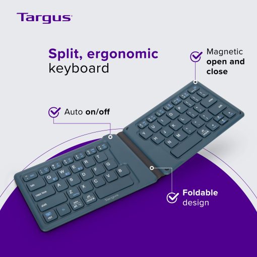 Teclado Targus Ergonómico Plegable Bt G1 Pronet Tecnología 3136