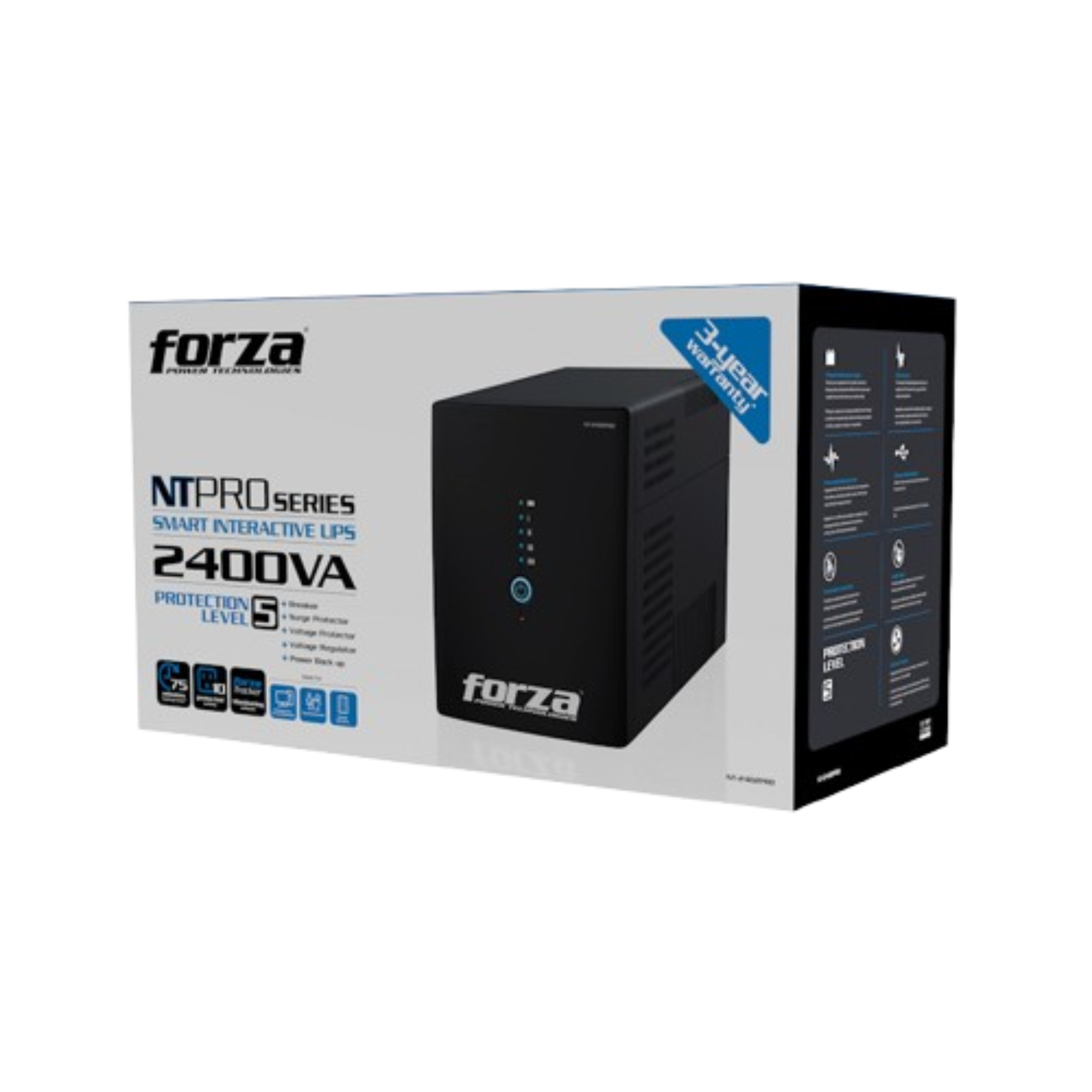 UPS Forza NT-2402PRO Smart 2400VA / 1200W UPS Forza NT 2402PRO Smart 2400VA 1200W removebg preview 1 UPS Forza NT-2402PRO Smart 2400VA / 1200W