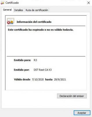 Apagón de internet en Uruguay y el mundo. WindowXP certificado apagon WindowXP certificado apagon