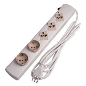 Zapatilla Universal de 5 Tomas de 3 Metros Zapatilla Universal de 5 Tomas de 3 Metros