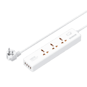 Zapatilla Vidvie PSE01 4 USB + 3 Tomas