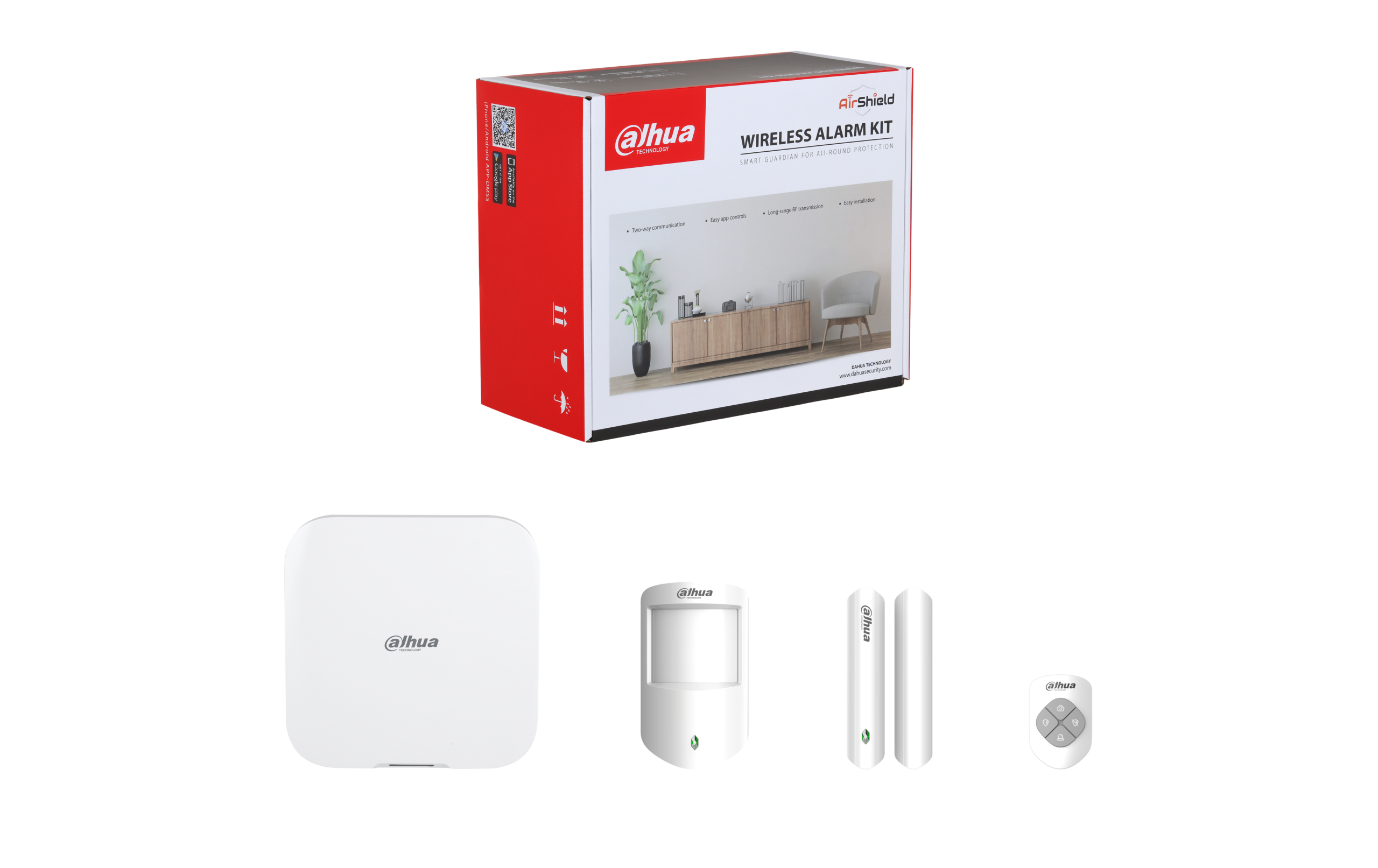 Kit de Alarma Inalámbrica Dahua ARC3800H-03-W2 arc3800w kit scaled Kit de alarma inalámbrica Dahua ARC3800H-03-W2