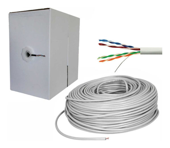 Bobina UTP Cat5e Gris 305 Metros Bobina UTP Cat5e Gris 305 Metros