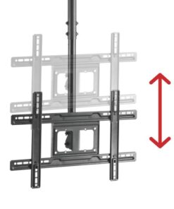 Soporte de Techo Brateck PLB-CE1046-01 para LED hasta 50kg brateck sop80 ajuste Placa VESA ajustable en altura del soporte de techo Brateck PLB-CE1046-01