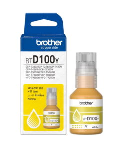 Botella tinta original Brother BT-D100Y amarillo