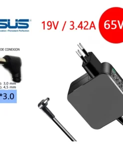 cargador compatible asus 65w 4.5x3.0