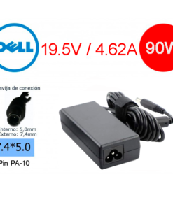 Cargador compatible Dell 90W 19.5V 4.62A conector 7.4x5.0mm