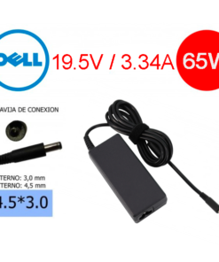 Cargador compatible Dell 65W 19.5V 3.34A conector 4.5x3.0mm