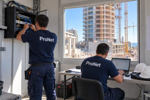 criba tecnicos pronet oficina de obra
