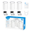 Sistema Mesh Cudy AX1800 M1800 Pack x3 contenido de la caja