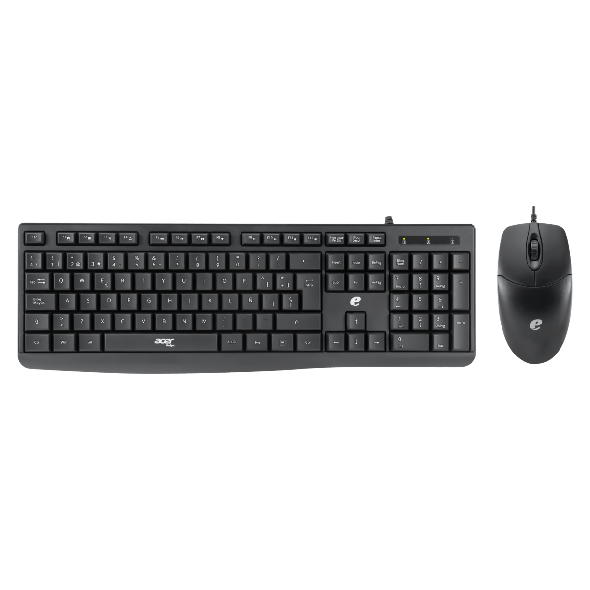 Combo Teclado y Mouse Acer EAK040 Negro eak040 1 Combo teclado y mouse Acer EAK040 Negro