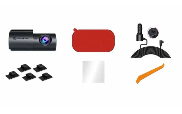 Dashcam RedTiger F11 4K UHD Frontal con WiFi f11 3 Accesorios incluidos con la dashcam RedTiger F11