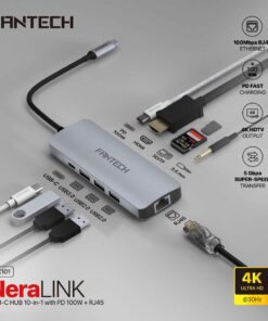 hub fantech hc101 usb-c 10 en 1