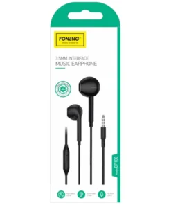 Auriculares con Cable Foneng EP100 Negro foneng ep100 negro 2 auriculares foneng ep100 negro