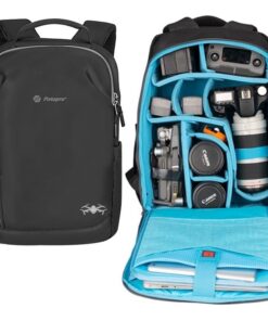 Mochila Fotopro FB-4 Pro para Fotografía, Video y Drone fotopro fb4 pro abierta Mochila Fotopro FB-4 Pro abierta mostrando organizacion interna