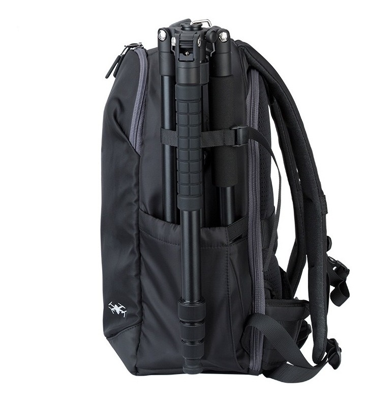 Mochila Fotopro FB-4 Pro para Fotografía, Video y Drone fotopro fb4 pro lateral tripode Mochila Fotopro FB-4 Pro con tripode en bolsillo lateral